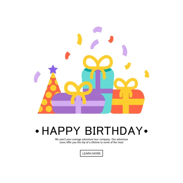 Birthday party icon — Stock Vector