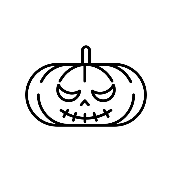 Scary Jack O Lantern halloween pumpkin — Stock Vector