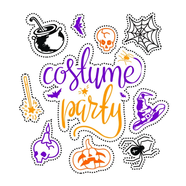 Costume party lettering background Stock Vector by ©vextok 126586702