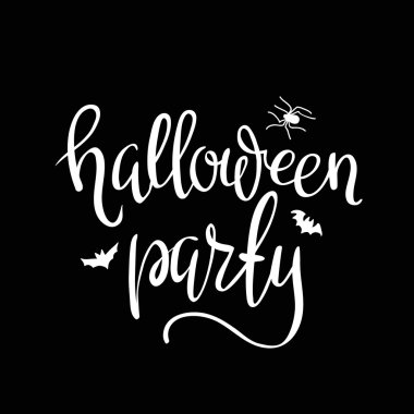 Halloween Parti tipografi şablonu