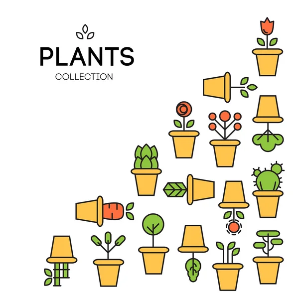 植物图标的设计 — 图库矢量图片