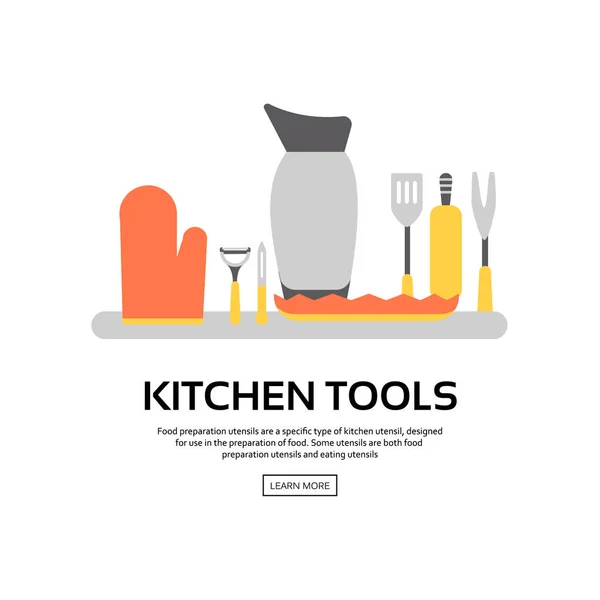 Coleção de ferramentas de cozinha —  Vetores de Stock