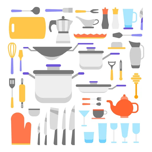 Kuchyňské nástroje kolekce — Stockový vektor