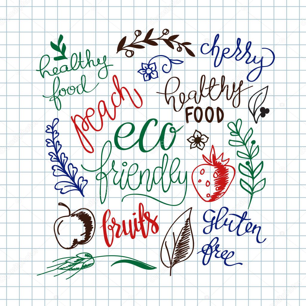 Eco friendly concept stickers