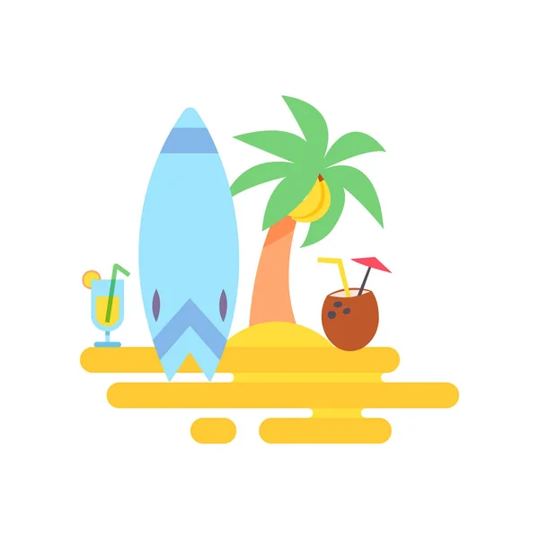Icône du tourisme et des vacances — Image vectorielle