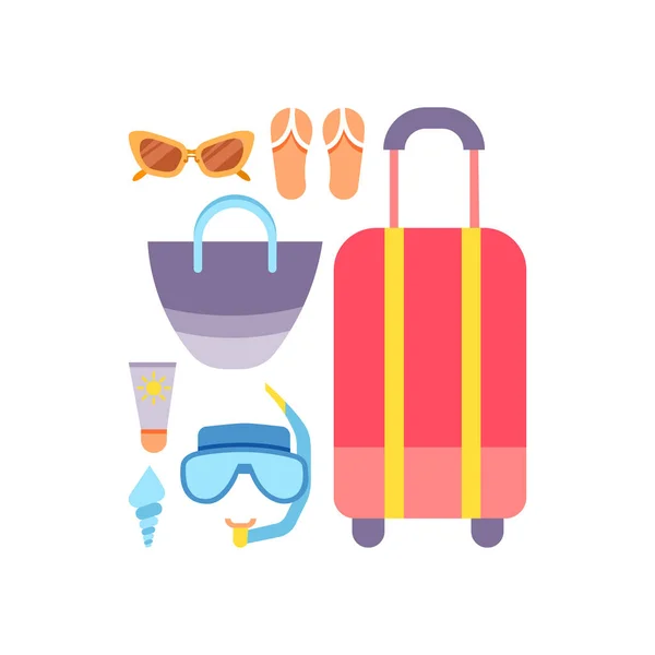 Toerisme en vakantie pictogram — Stockvector