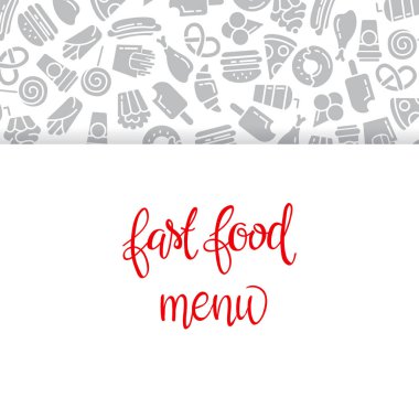 Bir grup fast food ikonu