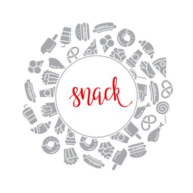 Bir grup fast food ikonu
