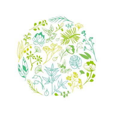 bitkiler ve otlar simgeler kümesi 