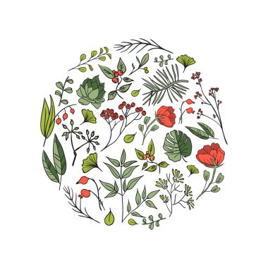 bitkiler ve otlar simgeler kümesi 