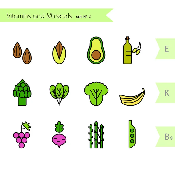 Ícone de alimentos Healty — Vetor de Stock