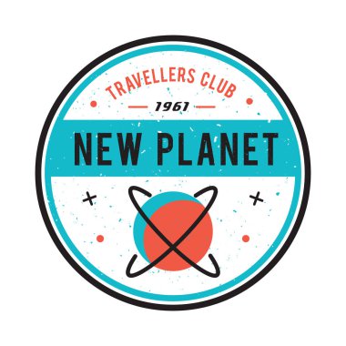 vintage tarzı alanı amblemi