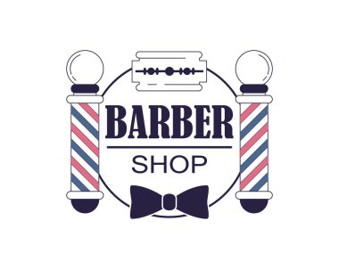 Kuaför Dükkanı afiş şablon