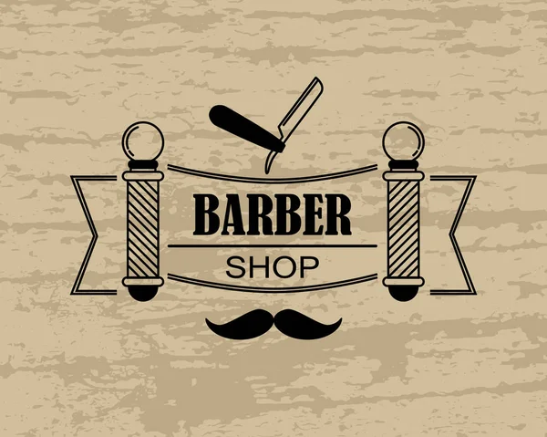 Barber shop banner template — Stock Vector