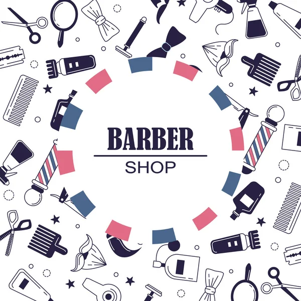 Ikony dla fryzjera — Wektor stockowy