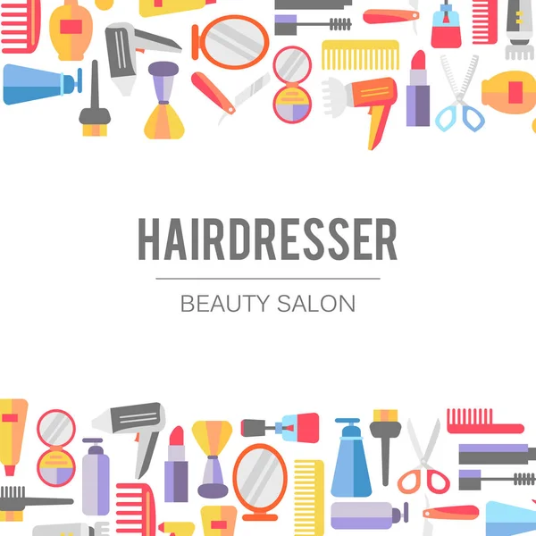 Güzellik Salonu afiş için simge kümesi