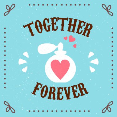 vintage Aziz el-Aydın Sevgililer kartı 