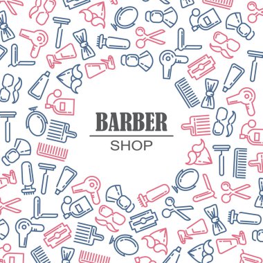 Kuaför salonu için simgeler