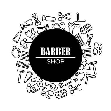 Kuaför salonu için simgeler