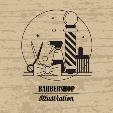 Kuaför salonu için simgeler