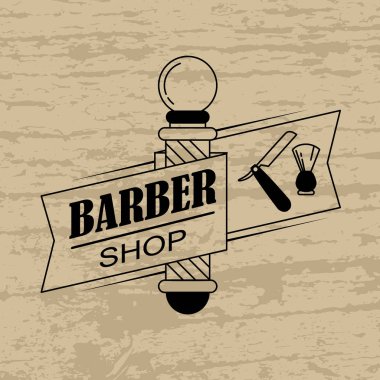 Kuaför Dükkanı afiş şablon