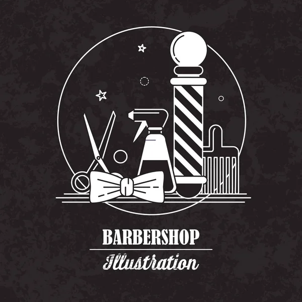 Ícones para barbearia —  Vetores de Stock