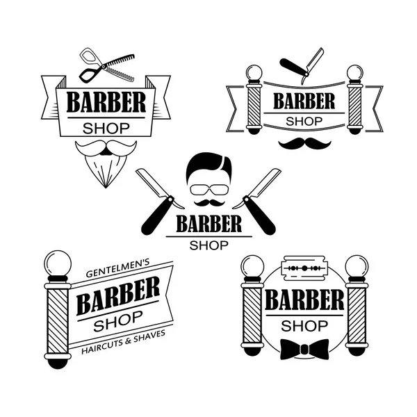 Ícones para barbearia — Vetor de Stock