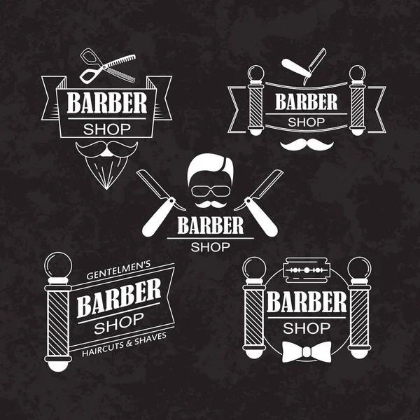 Iconos para peluquería — Vector de stock