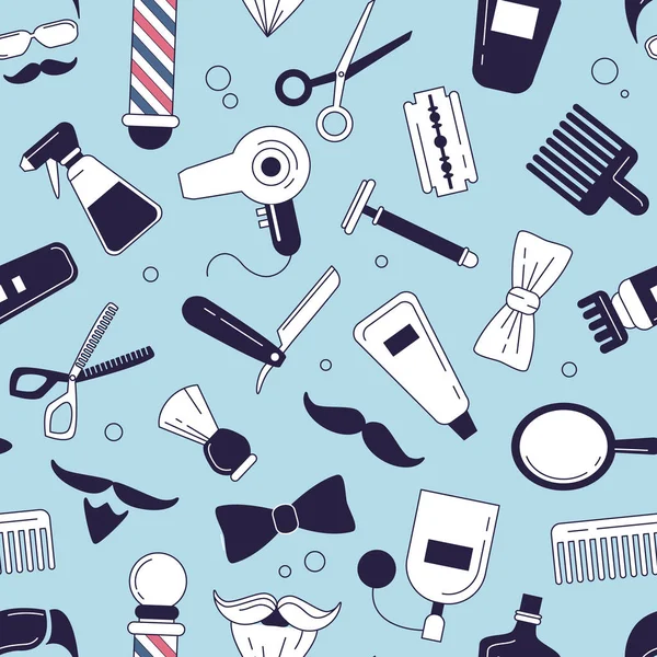 Icônes pour salon de coiffure — Image vectorielle
