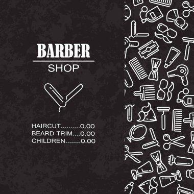 Kuaför salonu için simgeler