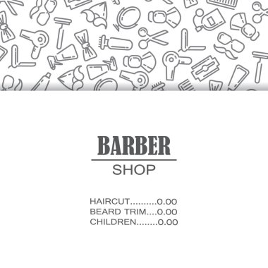 Kuaför salonu için simgeler