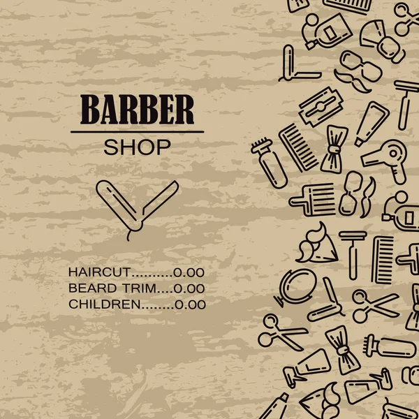 Kuaför salonu için simgeler