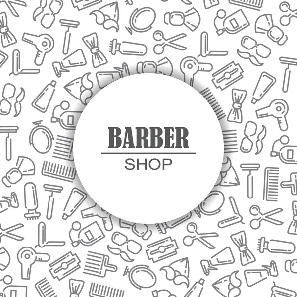 Icons for barber shop — Stock Vector