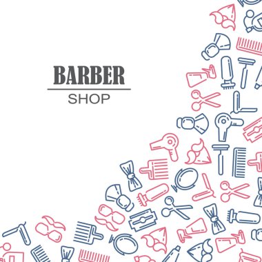 Kuaför salonu için simgeler