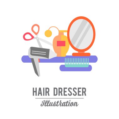 Güzellik Salonu afiş için simge kümesi