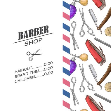 Kuaför salonu için simgeler