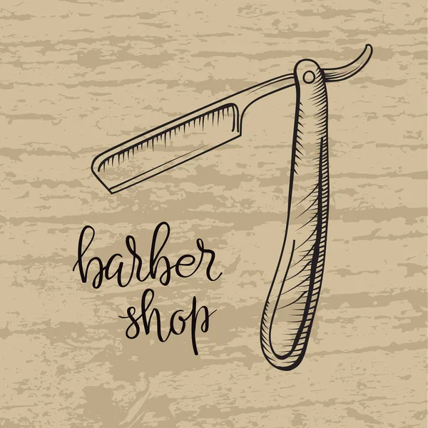 Šablona nápisu Barber shop — Stockový vektor