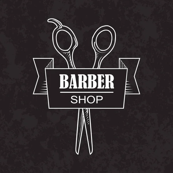 Barber shop banner template — Stock Vector
