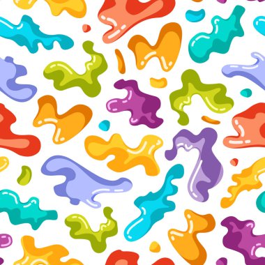 colorful spots and sprays clipart