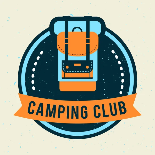 Camping travel banner — Stock Vector