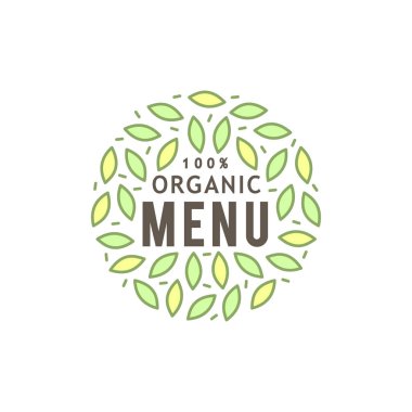 Sağlıklı gıda logo çizimde temsil