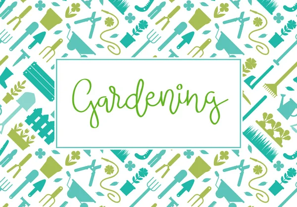 Bahçecilik ve Bahçe Bitkileri logosu — Stok Vektör