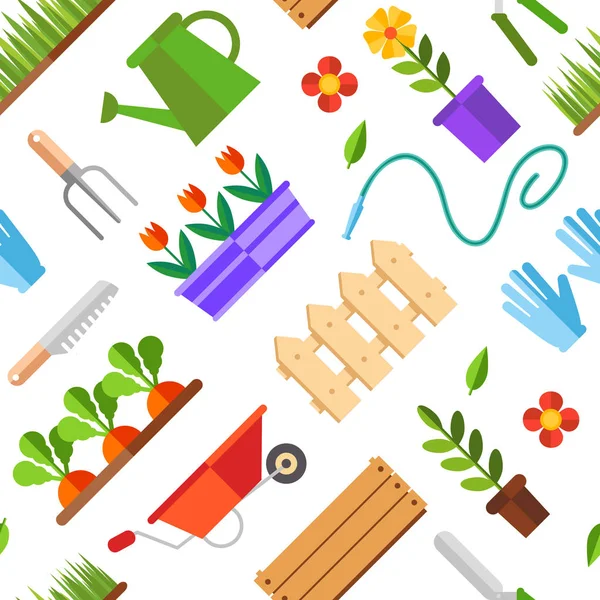 Gardening and horticulture, hobby tools Stock Vector