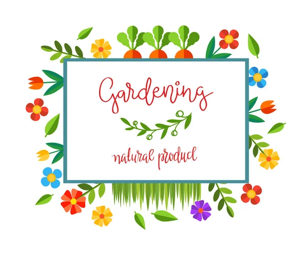 Garten- und Gartenbau-Logo lizenzfreie Stockillustrationen