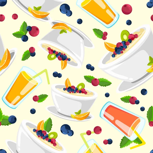 Fruits et baies colorés — Image vectorielle