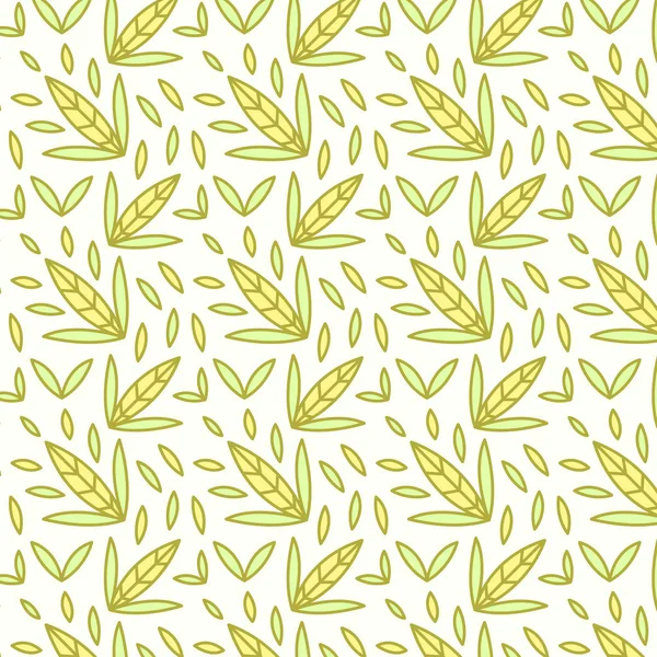 Blommig bakgrund med blad, dekorativa element — Stock vektor