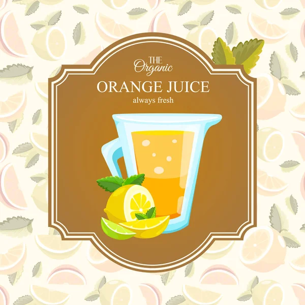 Orang juice logo Stock Vector