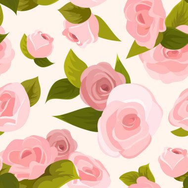 Gül Dikişsiz desen arka plan