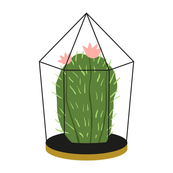 Plante de style plat en pot — Image vectorielle