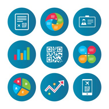 Tarama QR kodu simgesini. Yatılı uçuş işareti geçmek.